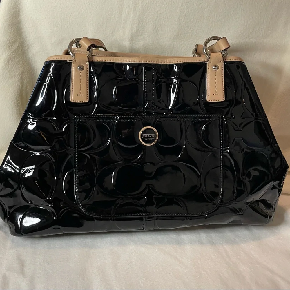 Coach | Bags | Vintage Authentic Coach Black Patent Leather